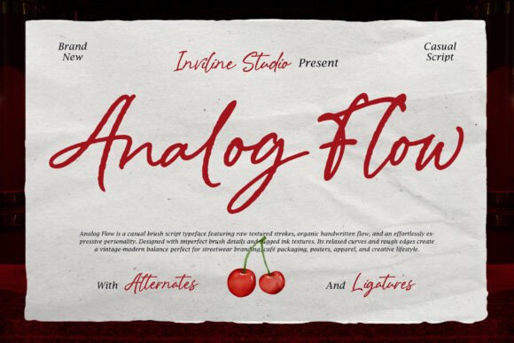 Analog Flow: The Handcrafted Font for Modern Brands
