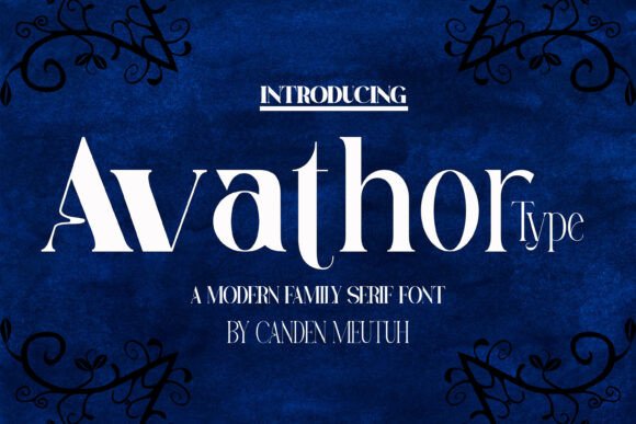 Avathor Type: Bold Serif Font for Modern Designers