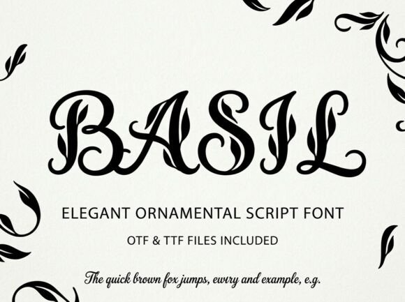 Basil: The Avant-Garde Display Font for Bold Branding