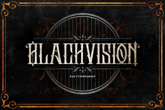 Black Vision: Command Attention with Bold Blackletter Typography
