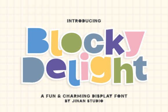 Blocky Delight: A Font for Joyful Branding