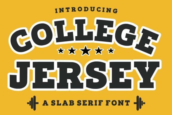 College Jersey: Authentic Varsity Typography for Bold Branding
