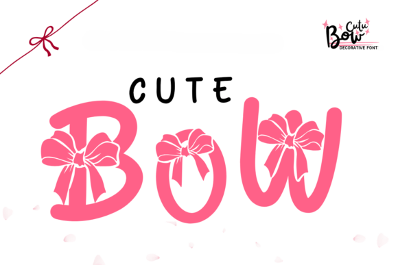 Cute Bow: A Playful Font for Charming Designs