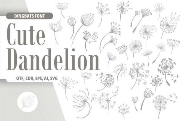 Cute Dandelion: A Whimsical Typeface for Creative Projects