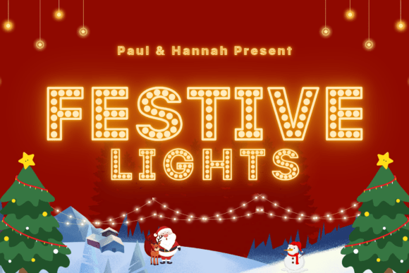 Festive Lights: A Display Font That Captures Holiday Magic