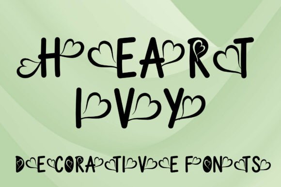 Heart Ivy: A Sweet, Romantic Display Font with Playful Charm
