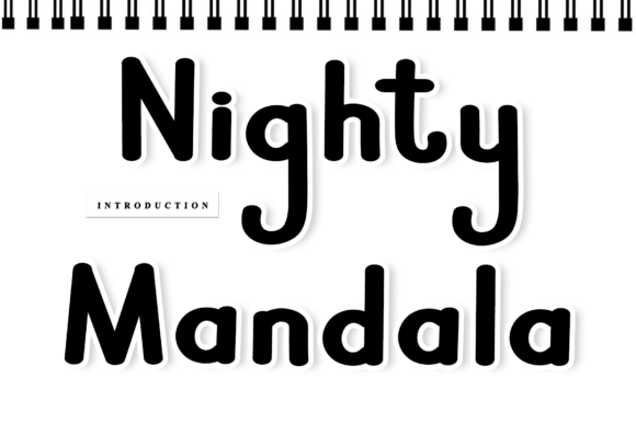 Nighty Mandala: A Handwritten Font with a Creative Soul