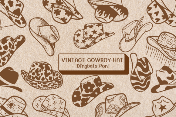 Unleashing Western Charm: The Vintage Cowboy Hat Font
