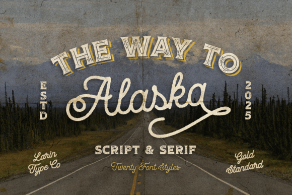 Way to Alaska: A Vintage Font Collection with Authentic Character