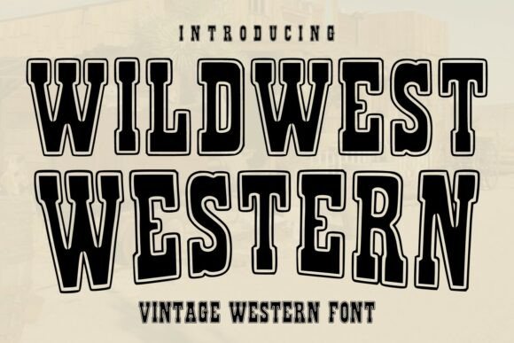 Wildwest Western: The Bold Typeface for Authentic Branding